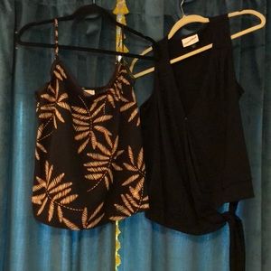 Black Target tank bundle Left is XS Right is S